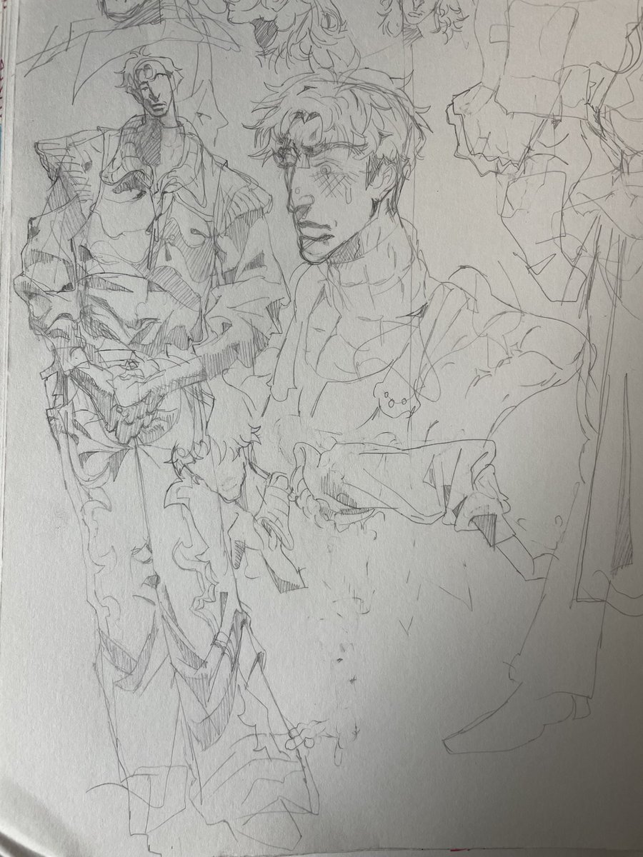 Was thinking of scanning and uploading my old/current sketchbooks. Lol consider this an interest check , lmk! 🫰🏾
