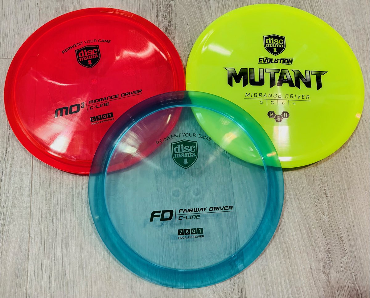 The Discmania C-Line FD's dropped this morning!

We also restocked our C-Line MD3's and Neo Mutants. 

#discmania #discgolforlife #discgolfshoutouts