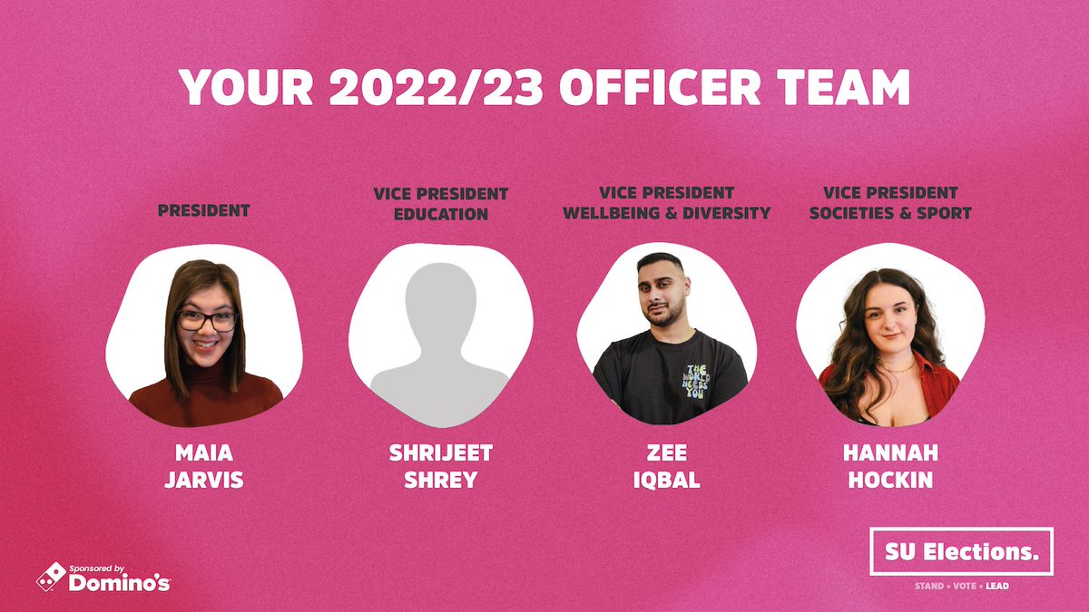 SURHUL's tweet photo. And just like that, there you have it!! π£ Your completed Sabbatical Officer team for 2022/23 are Maia Jarvis, Shrijeet Shrey, Zee Iqbal, and Hannah Hockin! Congratulations everyone! ππ #RHVotes https://t.co/wvAgL5mQwD