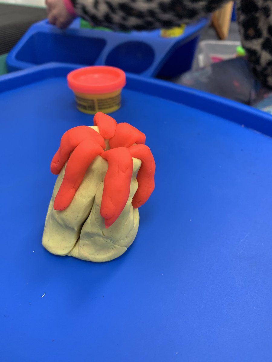 MrsSouth5's tweet photo. STEAM time with 1S Firsties engineering a plan to make and executing a model of a volcano! #PlanAndCreate🧱✂️🌋 (FYI a volcano that acts as a party hat on a windy day is 👎🏻in a bus line😬) https://t.co/caEXNbk6gm