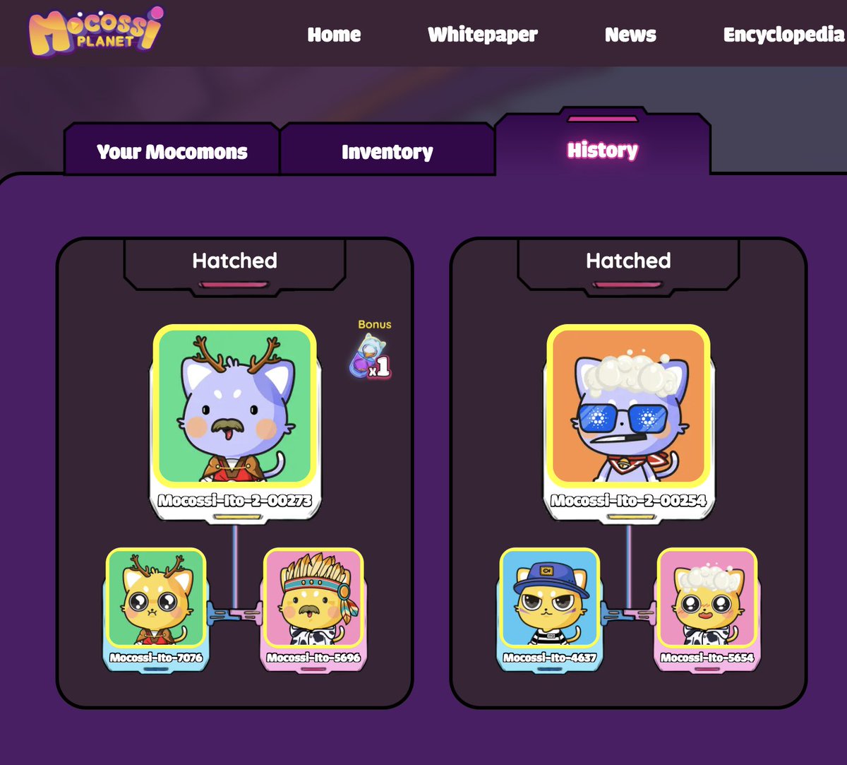 ChenoskiPR's tweet image. first hatchlings! @officialmocossi 

#ITO2 #NFT #ADA #Cardano #breeding