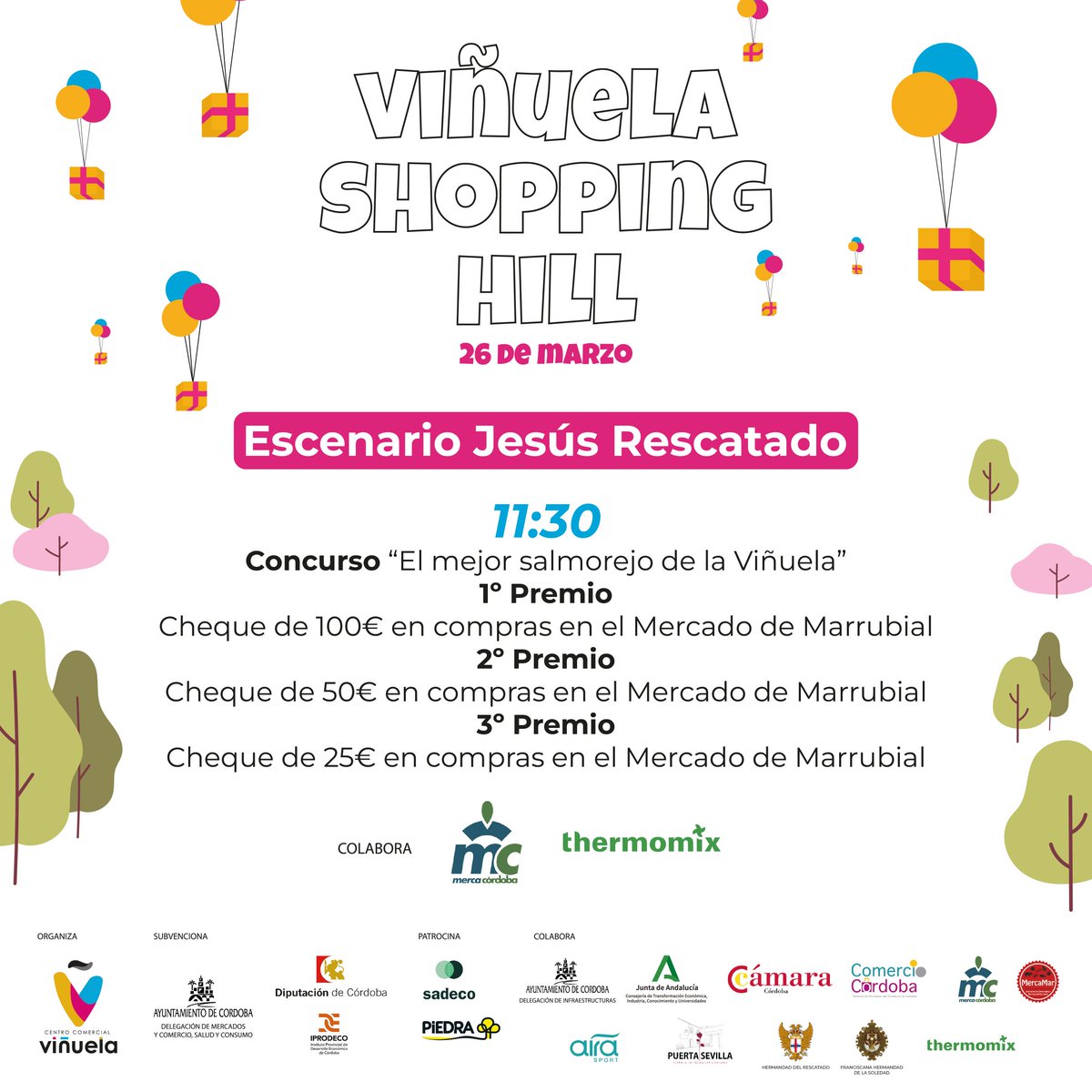 ¡Acércate a la #ViñuelaShoppingHill a demostrar que tu salmorejo es el mejor!
¿Te atreves a realizar tu mejor versión del salmorejo en una Thermomix?
👉 Si estás interesad@ en participar, envíanos un mensaje privado. Plazas limitadas.
Colabora Thermomix y <a href="/Merca_Cordoba/">MercaCórdoba</a>