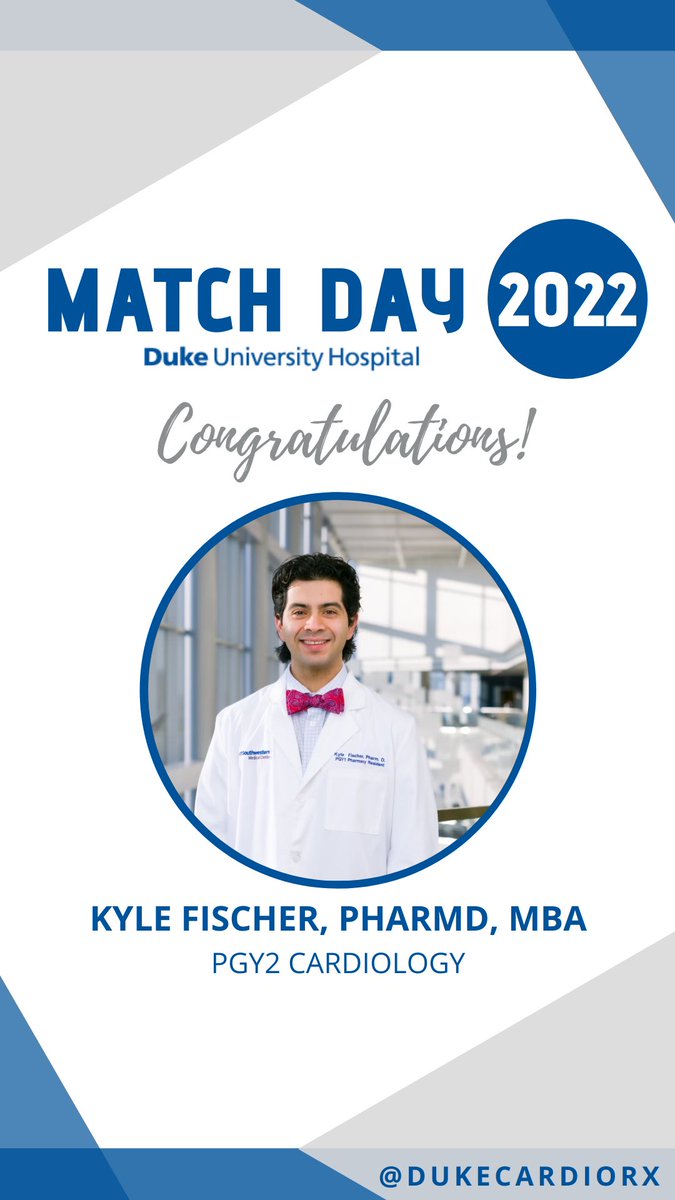 DukeCardioRx's tweet photo. We would like to “echo” @Kfischer_10’s excitement &amp; welcome him to the future Duke cardiology pharmacy family! 🫀❤️ https://t.co/RLodD18Oor