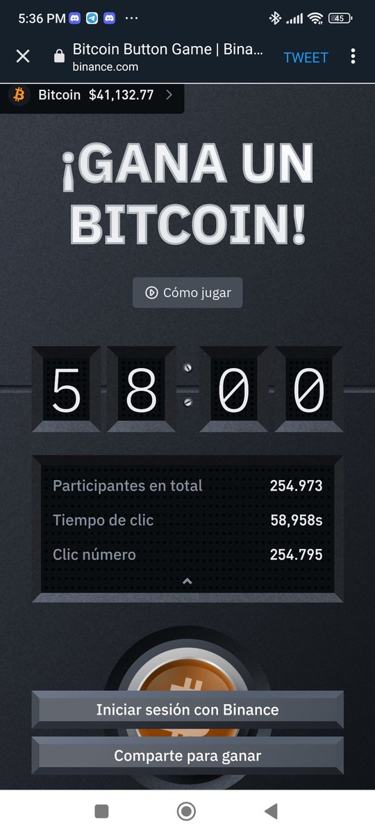 AngelRaulSC's tweet photo. #BitcoinButton y #Binance. https://t.co/JIObTfhlsO