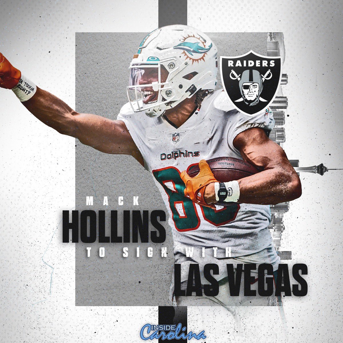 Taylor Vippolis on X: 'Former Dolphins' WR/ST'er Mack Hollins is expected  to finalize a one-year deal with the Las Vegas Raiders, per source. This  past season, Hollins led Miami in yards per