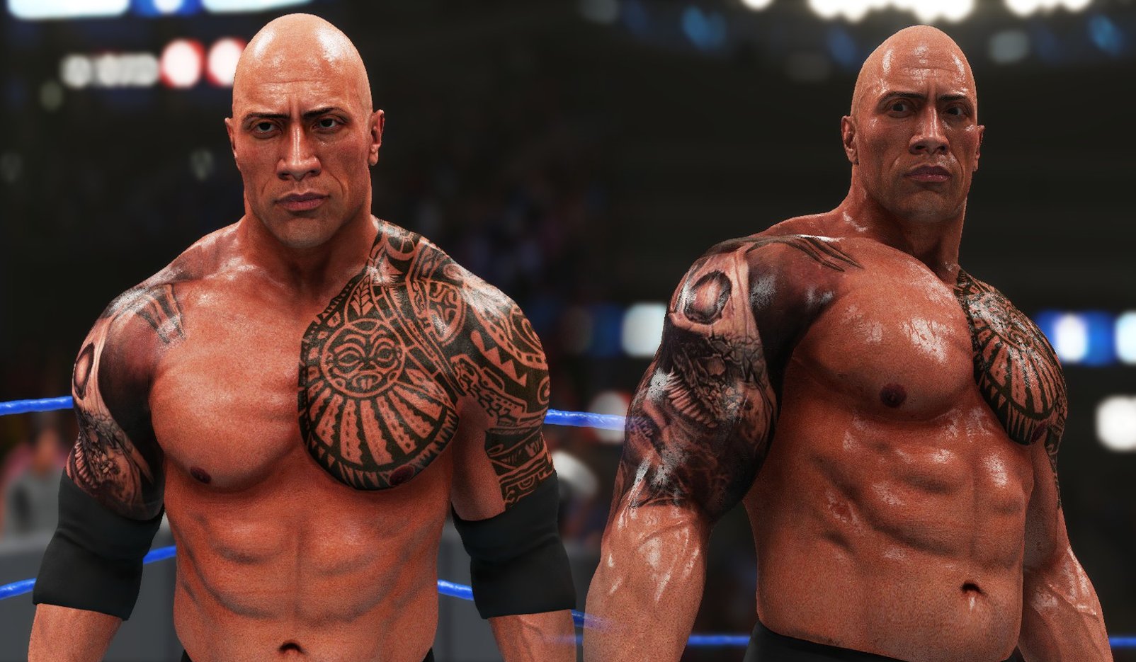 WWE 2K22 vs WWE 2K19 Mods - Graphics comparison 