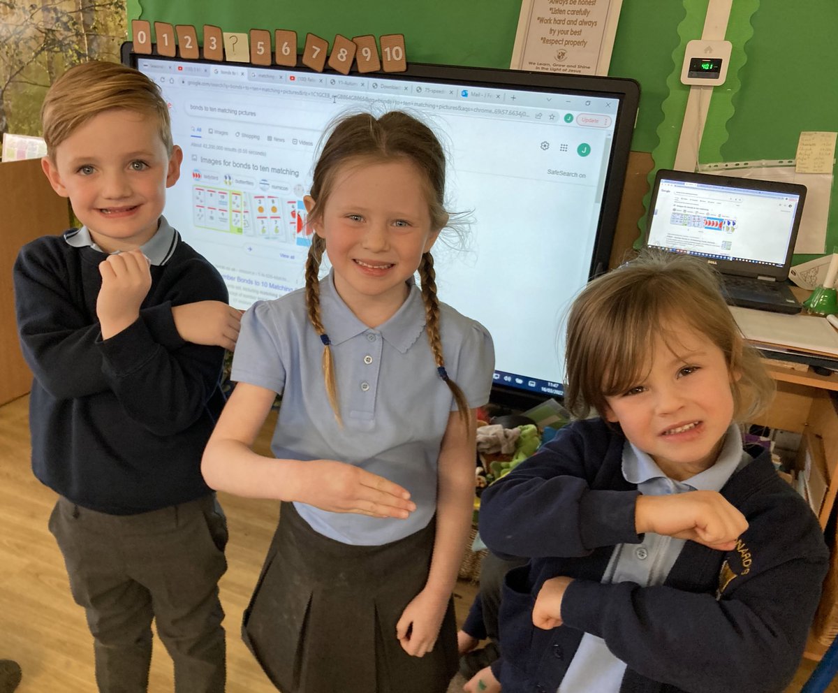 St_Leonards_RC's tweet photo. Holly Class revisiting their learning about mathematical symbols, plus, add and equals. We played corners to see if we could outsmart each other! #stleonardsholly #stleonardsmaths #activelearning https://t.co/cm5nYTCNwJ