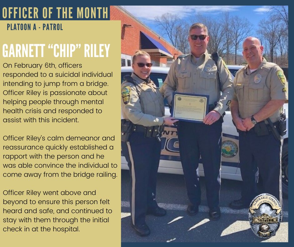 ACPD_VA's tweet photo. Congratulations to February's Officers of the Month. These officers were nominated by their supervisors and endorsed by their commanders for their hard work and high performance.

Thanks to you all for your commitment to this department and the people we serve. #BeACPD https://t.co/XumMnE3gS0