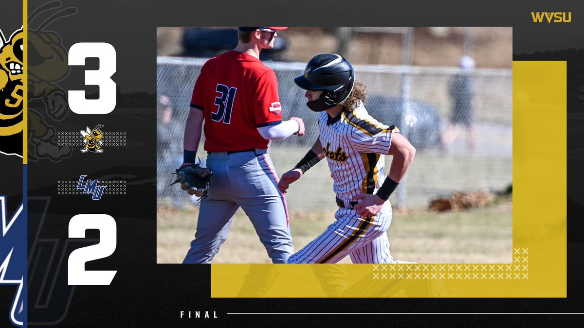 wvsuathletics's tweet photo. ⚾️| FINAL; WVSU 3, LINCOLN MEMORIAL 2

An impressive day the plate from Matthew Kline leads the Yellow Jackets to victory, with a double and triple. Freshman Nathan Paulsen also cranks out two hits. 😤✊

State opens MEC play this Saturday at Notre Dame College‼️ https://t.co/iOaQvLCcXA