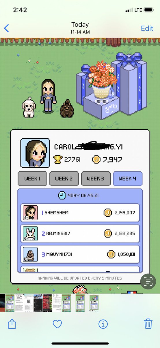 CarolYi7's tweet photo. Has anyone else experience this!?! HOW DID I GO FROM 58k to 7k over night!? Now I don’t feel like it’s even worth it to continue! @_GentleMonster_  #JentleGardenByJennie https://t.co/qXHc0TcBC1