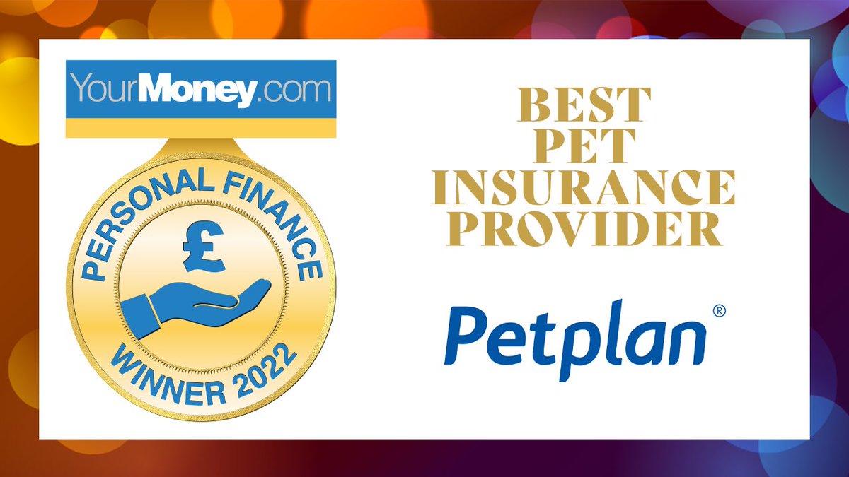 Congratulations to @PetplanUK for winning Best Pet Insurance Provider at the 2022 YourMoney.com Personal Finance Awards #YMPF2022