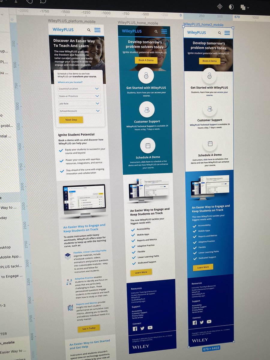 beyond_forward's tweet image. A few current #webdesign works-in-progress to share. I used a combination of #figma and #sketch for this project: