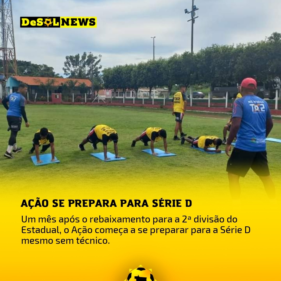DeSolmt's tweet photo. Início de preparação 💪🏻✅
E aí Xomano, será que o Ação consegue passar da fase de grupo, da Série D?
#desolnews #desolmt #acao https://t.co/mD1IxbjflV