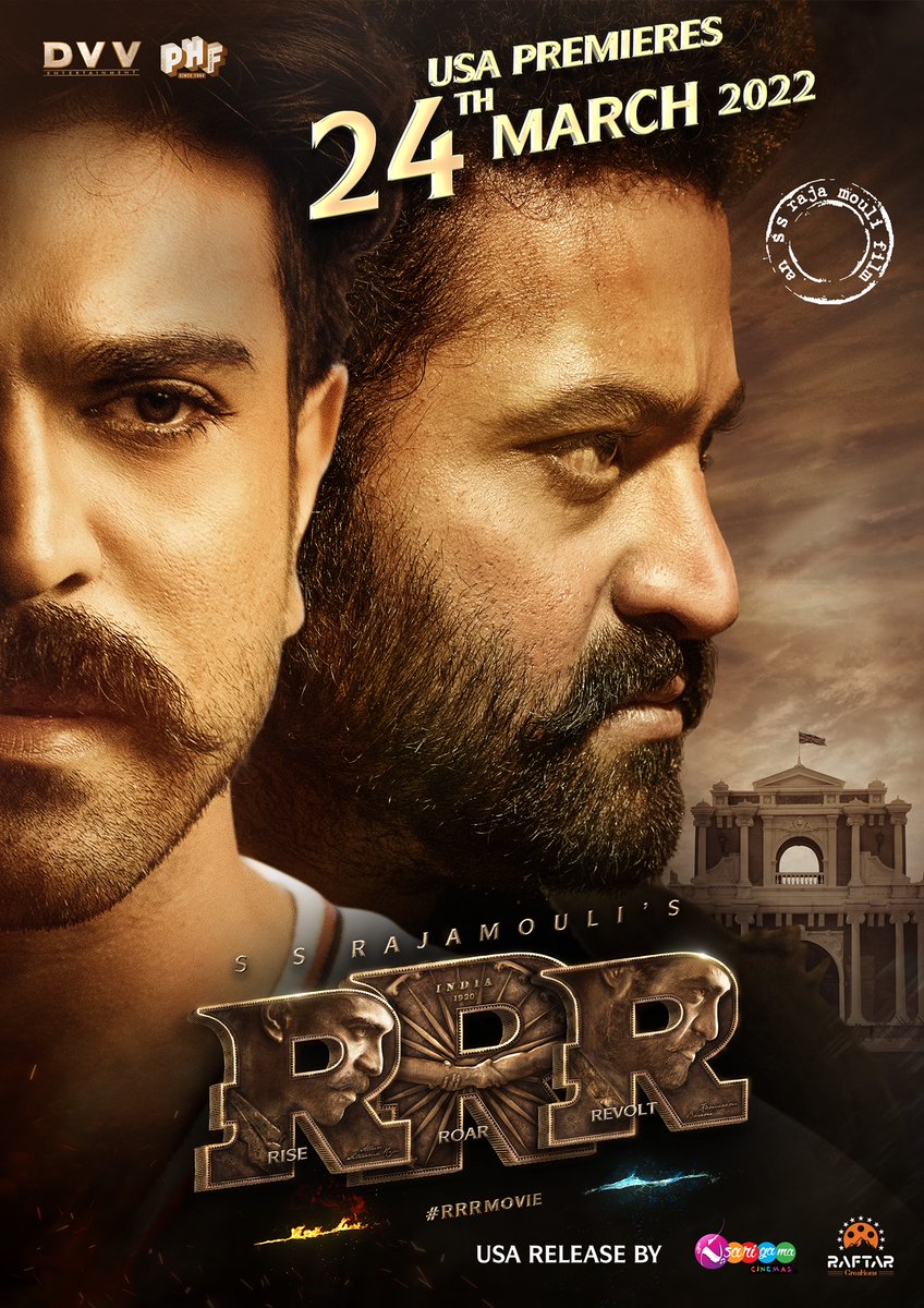 #bollywood <a href="/RRRMovie/">RRR Movie</a> is coming to theaters across #USA By Director SS Rajamouli - RRR is definitely the most awaited film from India in 2022 selling over $1 million in ticket presales.  #tollywood #RRRMovie #RRRinUSA