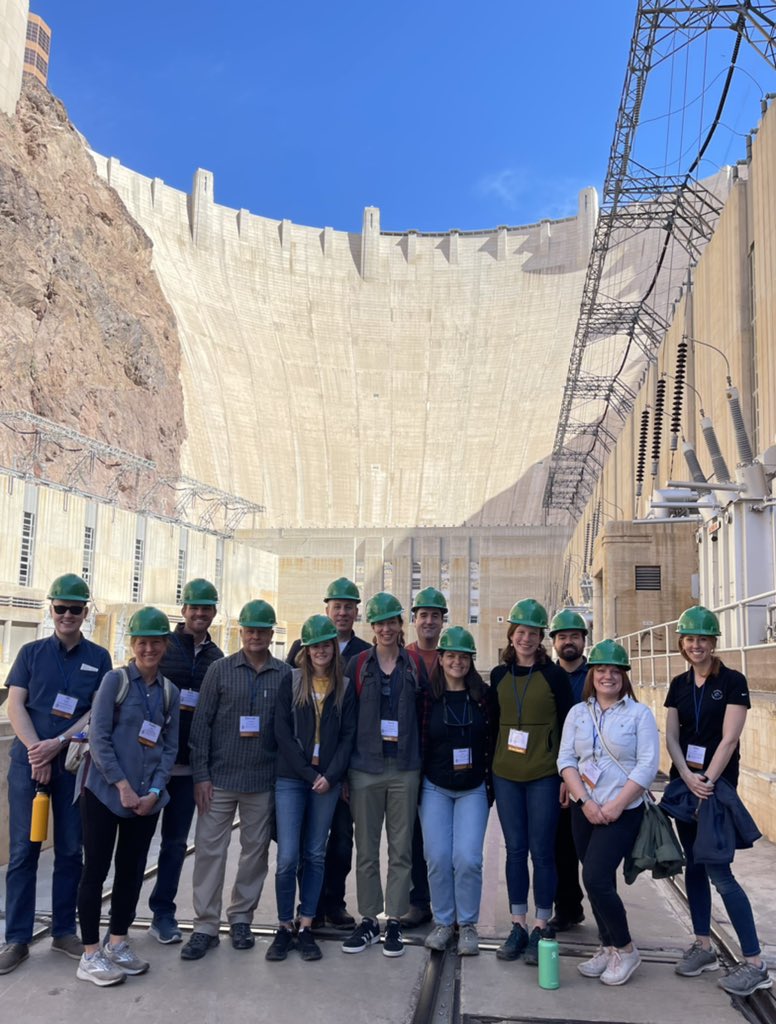 And my most exciting pic so far! Our inaugural #ColoradoRiver water leaders cohort <a href="/WaterEdFdn/">Water Education Foundation</a>, including <a href="/ParadoxofPlace/">Sara Porterfield, PhD</a> <a href="/haleyepaul/">Haley Paul</a> <a href="/bucci_co/">Sarah Bucci</a>.  They just met and will tackle a thorny issue in the basin. I have full faith in them. 😉#LowerColoradoRiverTour