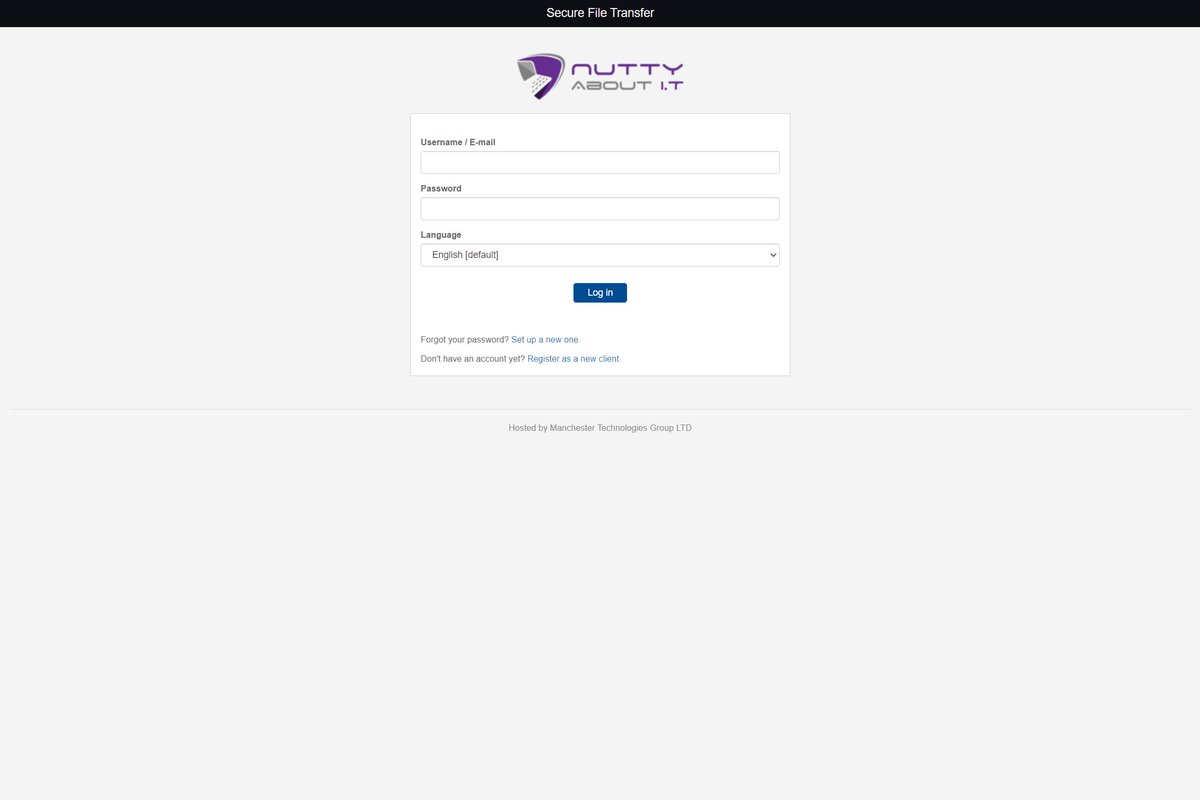We part of our new features for our clients we have just launched our secure file transfer portal. If we ever need to send you any files or you need to send us any files then we will create you an account on this portal.