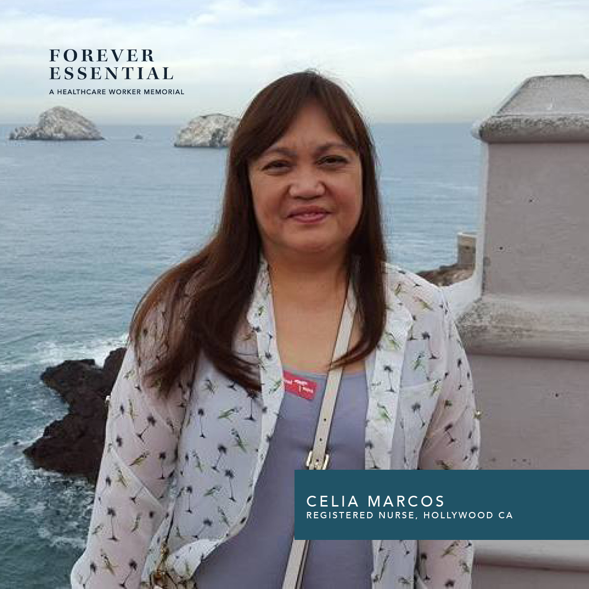 freveressential's tweet photo. Among her Filipino coworkers, Celia was known as “ate” (pronounced AH-tay), which means big sister. She always had a smile on her face. Celia was 61 and leaves behind her fiancé and two sons. https://t.co/7KESXfljbV 

#ForeverEssential #COVIDMemorial #COVIDRemembranceMonth https://t.co/2dTZXVQfZB