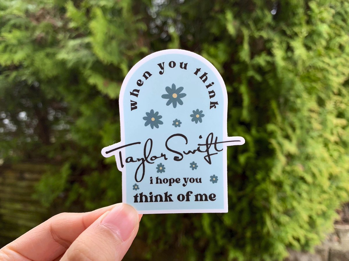 This one is for the fans that are referred to for all things Taylor! Use this sticker as a badge of honour! 🤠 

This 2.75 x 2.45 vinyl sticker will be available on Saturday, March 19th at 3pm PST! 

#TaylorSwift