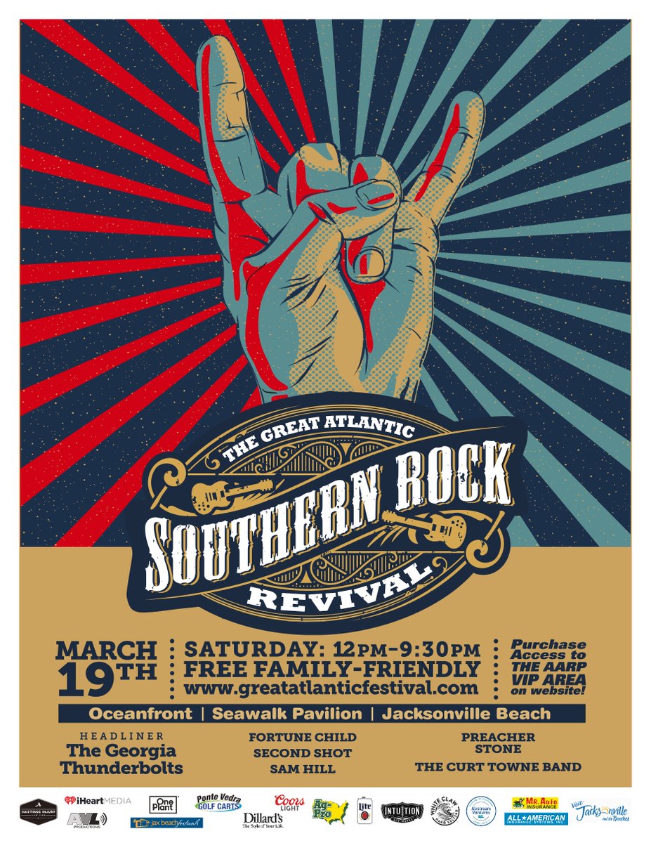 Springing_Blues's tweet image. Join us this weekend as Jax Beach Rocks Again at The Great Atlantic Southern Rock Revival at the Oceanfront Seawalk Pavilion!!! General admission is free greatatlanticfestival.com #thingstodo #jaxbeach #rocknroll #concert