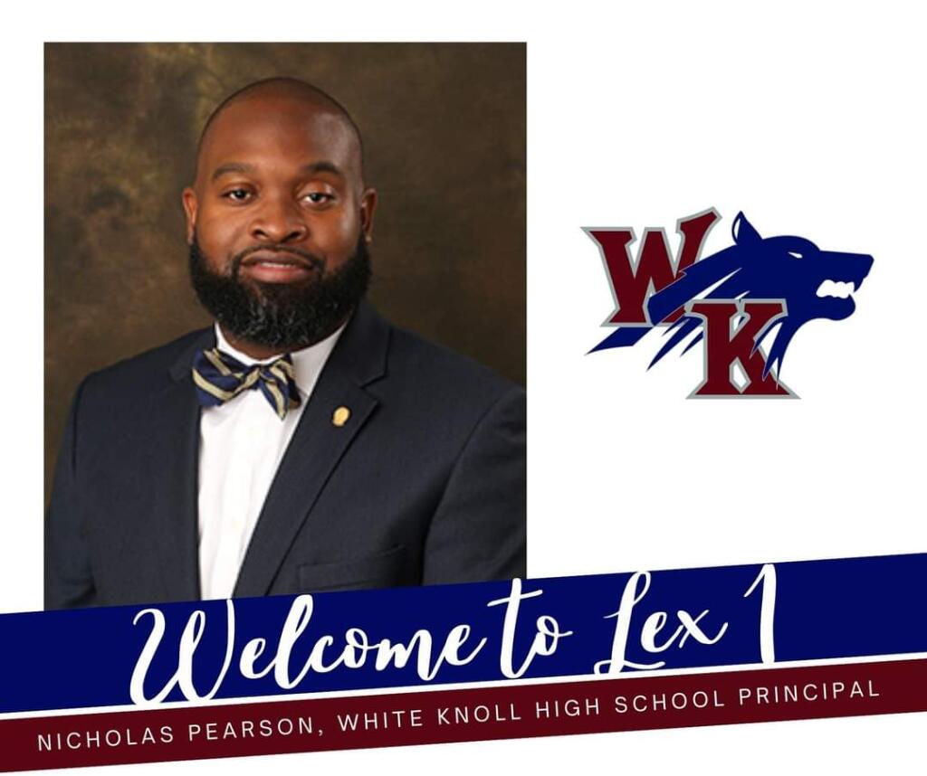 wk_timberwolves's tweet image. White Knoll High School would like to give a warm welcome to our new Principal for the 2022-2023 School year! Welcome Principal Pearson! We are happy to have you join our Timberwolf Team!