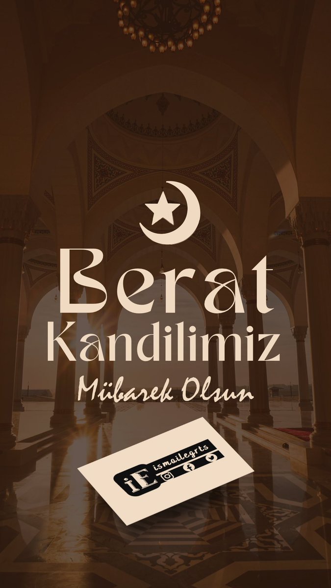 Af ve Mağfiretin müjdeleyicisi #BeratKandili’mizin, Başta Ülkemiz olmak üzere Tüm İslâm Alemine Hayırlar Getirmesini dilerim.
#BeratKandili 
#BeratGecesi