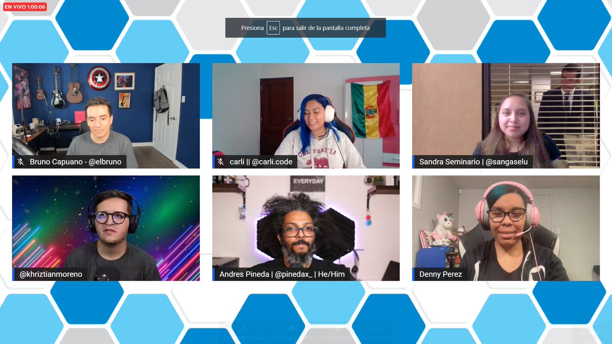 Creo que es hora de tambien postear por aquí! :o 
#VSCodeDay2022 . Nuevos aprendizajes en esta sesión 🤓
<a href="/carli_code/">Carla Florida</a> <a href="/dennyperez18/">Denny Perez</a> <a href="/elbruno/">El Bruno 🇨🇦 🎗️</a> <a href="/khriztianmoreno/">Khriztian Moreno 👨🏼‍💻👨🏼‍🏫</a> <a href="/ajpinedam/">Andres Pineda</a>