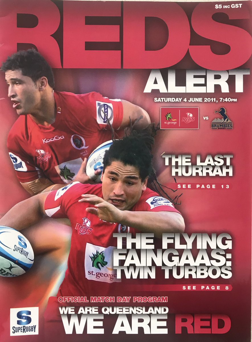 HulaBulaJim's tweet photo. This classic Reds v Brumbies rivalry has a history #ClassicRugbyPrograms #BRUvRED #SuperRugbyPacific @BMcSport #ThrowbackThursday FRI 7.45pm AEST LIVE @StanSportRugby https://t.co/h2N9Pbb7DS