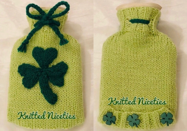 KnittedNiceties's tweet photo. Happy #StPatricksDay from me at Knitted Niceties! #elevenseshour 

#handmadewithlove #shamrock #ecofriendly cloths with matching #handpoured #soaps
Hot water bottle cover with #shamrock applique &amp; matching #buttons https://t.co/yDMFCZjYrF