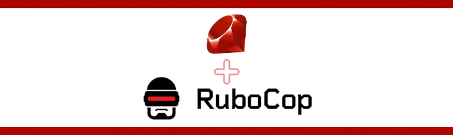 Ruby plus Rubocop (linter) logo