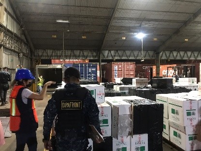 AmeripolOrg's tweet photo. 2. “AMERICA III” desplego en el continente 4.799 acciones de control en 8 paises, logrando la incautación de más de 22 millones de cajetillas de cigarrillos, 48 mil litros de licor y la confiscación de 184 vehículos.
https://t.co/6OAeySfTv6

#CaminoALaSeguridadRegional https://t.co/kgPSKPOh78