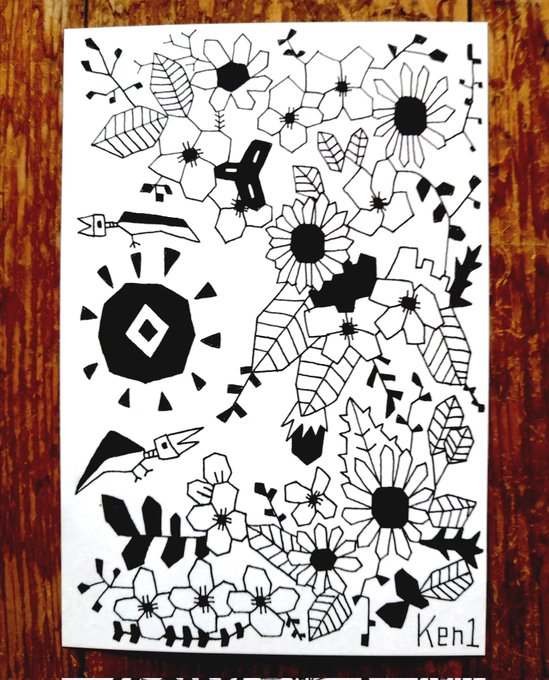 おはようございます☀らくがき描きました🌸 