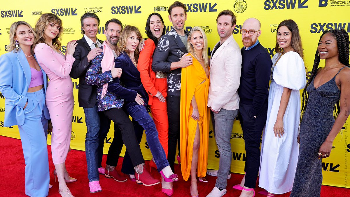 sxsw's tweet image. The Cast of #PrettyProblems on the #SXSW 2022 red carpet.