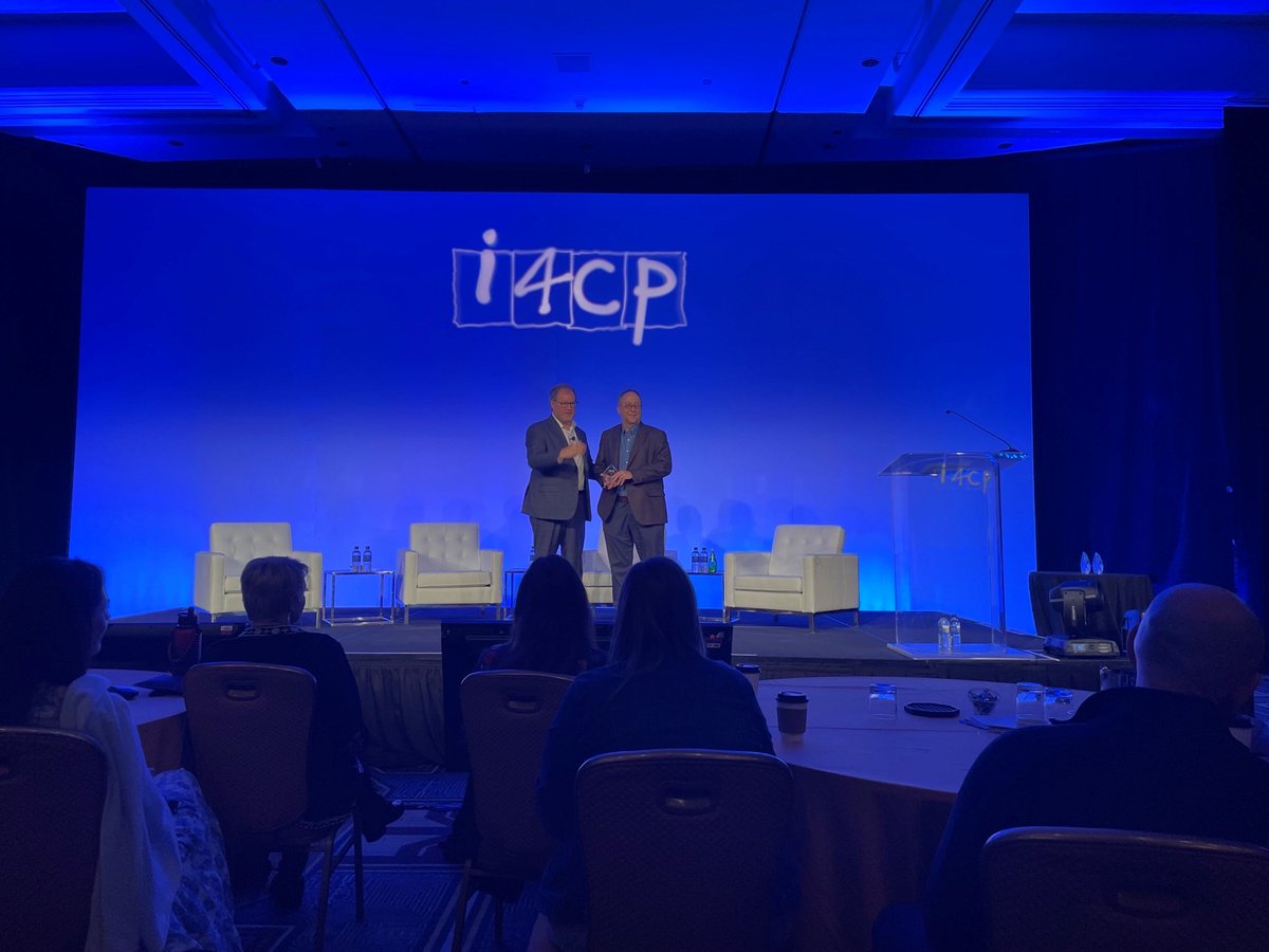 i4cp's tweet photo. i4cp is proud to present @bmsnews with the i4cp 2022 New Member of the Year Award, presented at the #i4cpconference. Recognized for contributions to our peer network and commitment to high-performance people practices. https://t.co/uklgI1wYtu