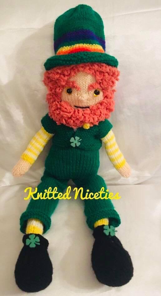 KnittedNiceties's tweet photo. I'd love for you to all meet my little #Leprechaun this #1pmlunch 

He's perfect for #StPatricksDay 
He is fully UKCA/CE tested &amp; would make a great #gift or #homedecor https://t.co/klO7FZrphG
