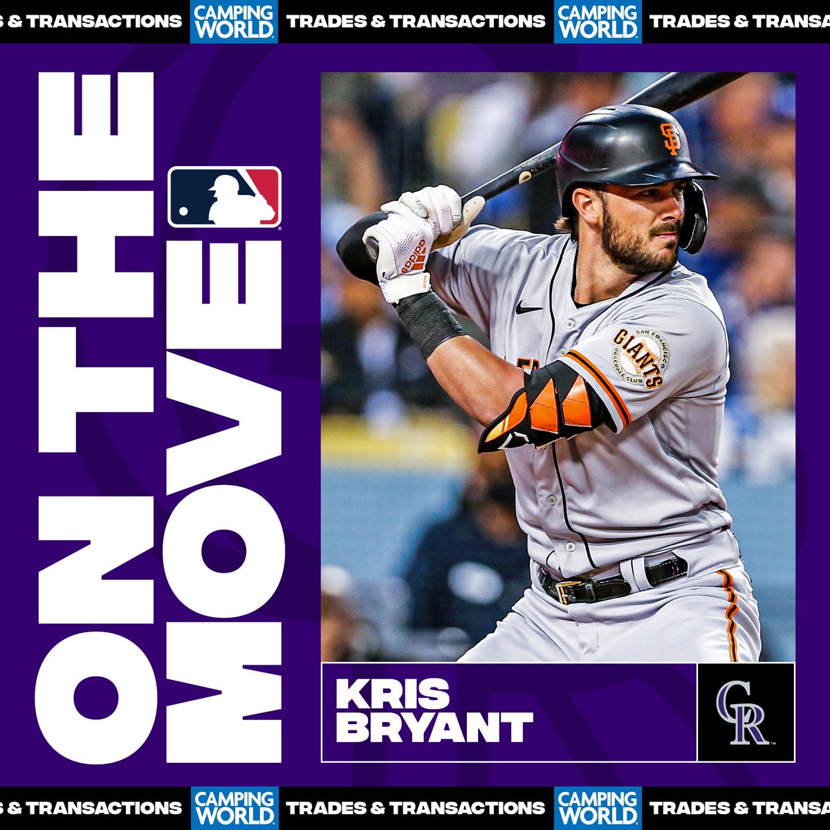 MLB's tweet photo. KB is staying in the NL West.

Kris Bryant, Rockies reportedly agree to a 7-year deal, per MLB Network insider @JonHeyman. https://t.co/vf5bIecR72