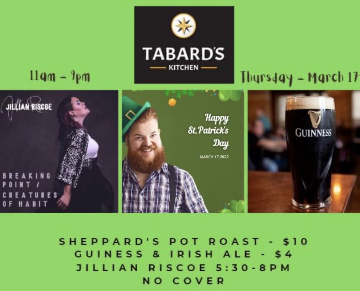 Join us for a St Patrick's Day Celebration.  Just look at what we've got going on.  Reservations - 913.808.5688

#kceats #kclocaleats #kcgreateats #kcfoodsnobs #kcfoodies #kcfoodiefinds #kcbesteats #foodkc #carryout #catering #tacos #steak #chicken  #stpatricksday