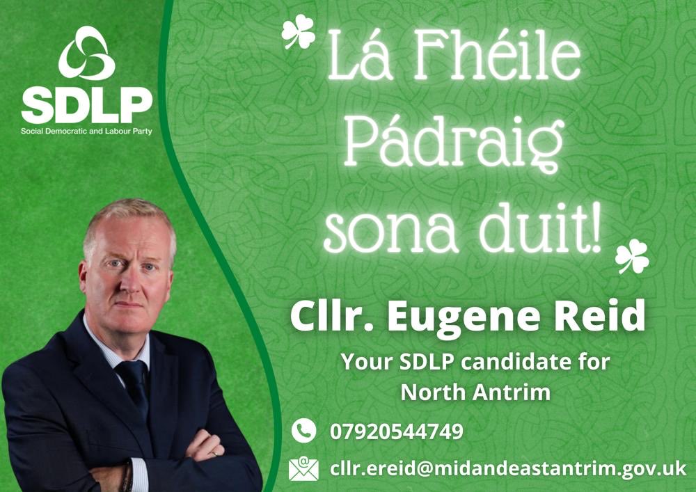eugenereid's tweet photo. Happy Saint Patrick’s Day to one and all! https://t.co/XmBLmYuHiB