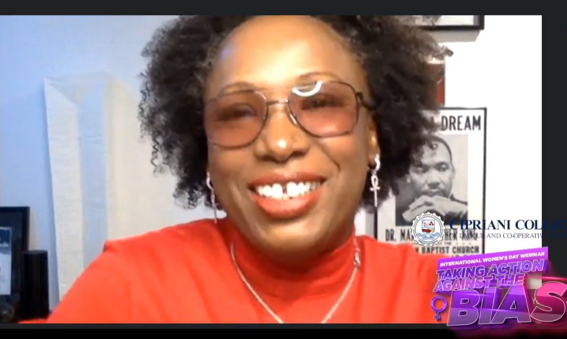 Judaline Cassidy - Feminist Plumber, Founder/Chief Visionary Officer of Tools &amp; Tiaras Inc., Tradeswoman Activist, this evening on the IWD Webinar: Taking Action Against the Bias! 

#TakingActionAgainsttheBias #BreakTheBias 

<a href="/judaline6/">Judaline Cassidy</a> <a href="/ToolsNTiaras/">Tools & Tiaras Inc.®️</a>