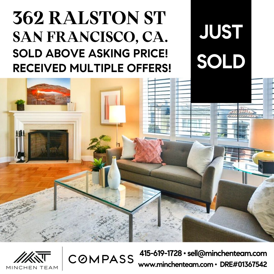 MinchenTeam's tweet photo. #JustSold!📣 Wonderful #MercedHeights Single Family Home. Sold above asking price with multiple offers!! If you know anyone thinking of selling, please let us know since we have several disappointed buyers ready to go. #sanfranciscohouses #compasshomes #sanfranciscorealestate https://t.co/2yeO9GiGUz
