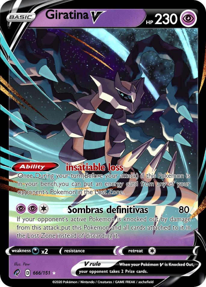 Pew 🎏✨ on X: Usei um cardmaker pra fazer um card do Giratina Shiny que eu  desenhei :>  / X