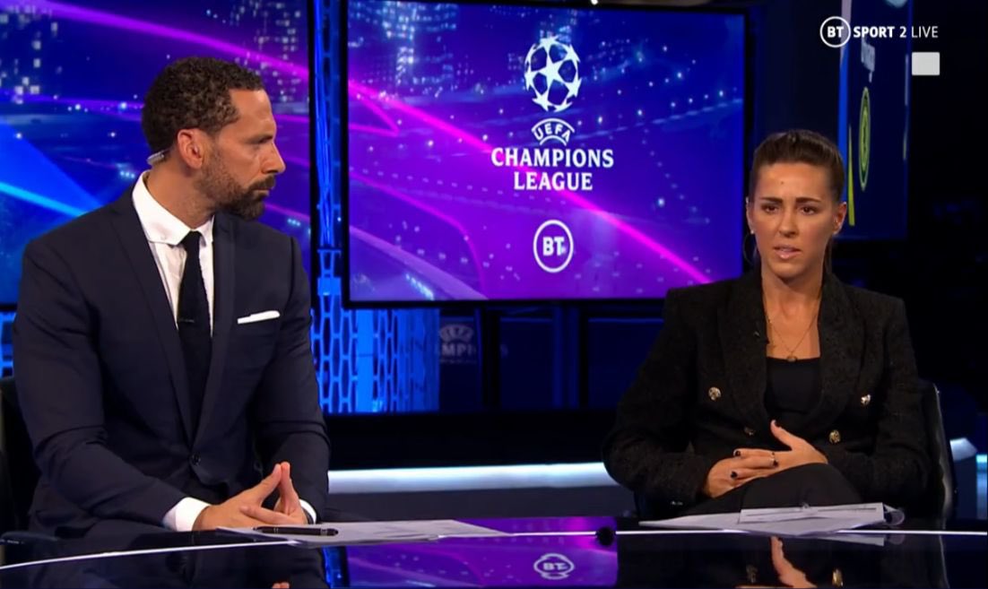 fara_williams47's tweet photo. Growing up in Battersea as a Chelsea fan, I never thought I would be sitting here on the Champions League covering them in the Last 16!!! The journey continues 💙

#UCL 
#CFC https://t.co/ED5JzNxSxH