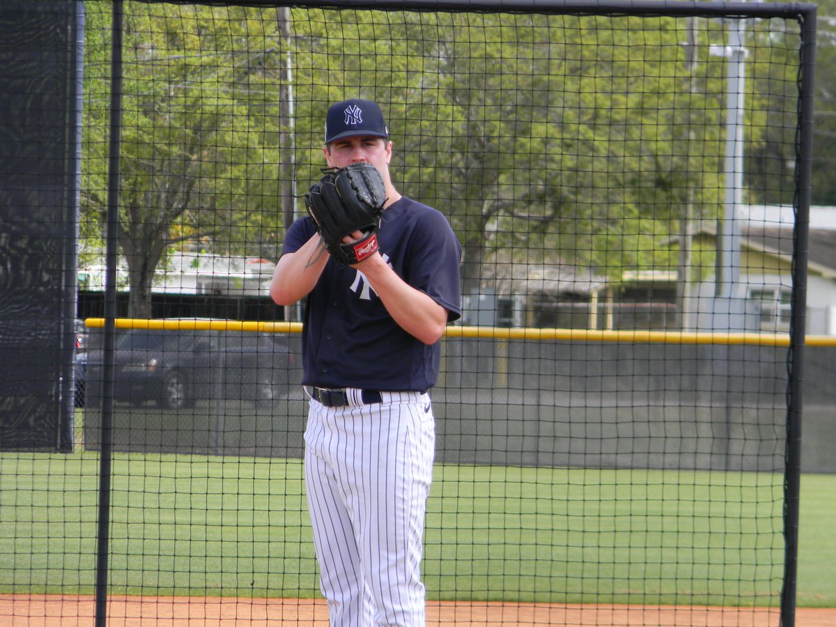 📸 A first look at Steven Jennings in a Yankees uniform, who was the Pirates 2nd round pick in 2017 and was taken by the Yankees in this years Rule 5 Draft.