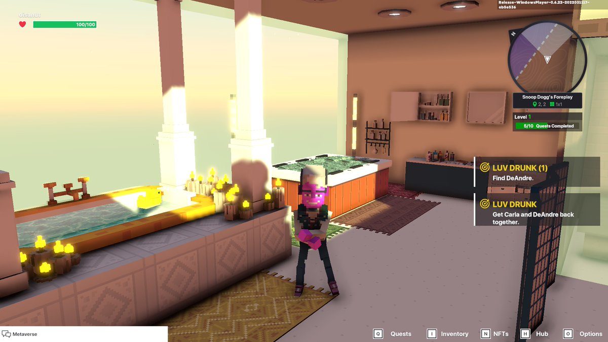 oisanut's tweet photo. @TheSandboxGame I just participated in the daily #SandboxAlphaS2Contest for a chance to earn up to 1,000 $SAND! Starting March 16 - Take a money bath in Snoop Dogg Mansion. Check out my screenshot below!
👇 #SandboxAlphaS2 https://t.co/yxEfAJO8z3