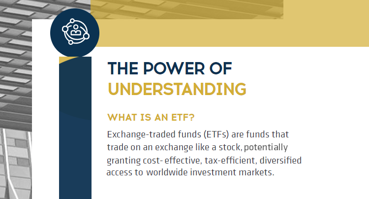 monarchfunds's tweet photo. Exchange-traded funds (ETFs) are funds that trade on an exchange like a stock, potentially granting cost-effective, tax-efficient, diversified access to worldwide investment markets.

https://t.co/GS3Mlc24vB
#MonarchETFs #MonarchFunds 

@kingsviewwm 
@kingsviewim https://t.co/PGPmPiZdL2