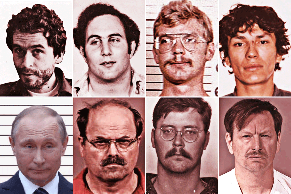 VanGadgets's tweet photo. The most notorious serial killers in the world... #PutinWarCriminal #PutinsWar #PutinHitler #PutinsWarCrimes #PutinAtWar #Putinchildkiller #Putinserialkiller https://t.co/S1DygSOQJD