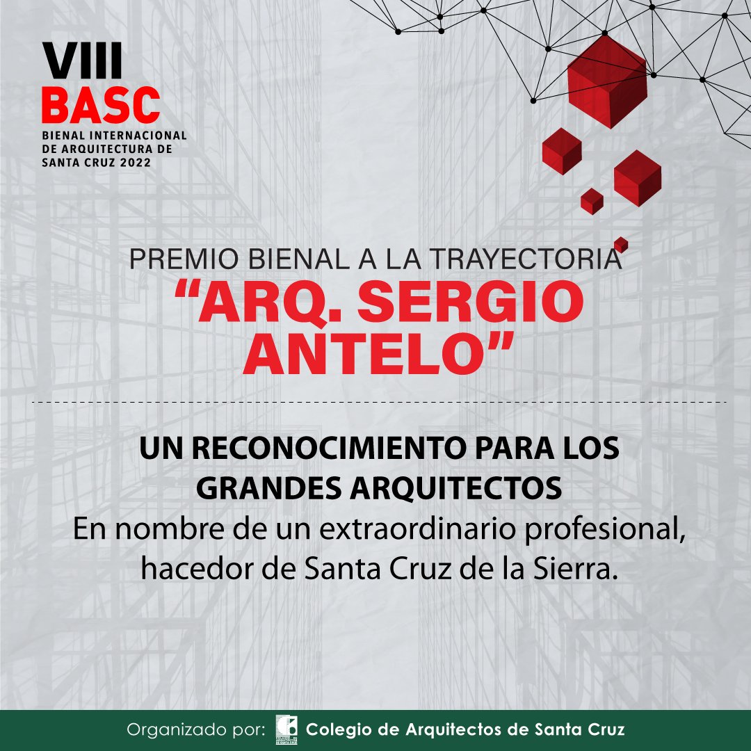 basc2020's tweet photo. Desde el año pasado se instituyó el premio Bienal “Arq. Sergio Antelo” a la trayectoria de arquitectos destacados. En esta versión se premiarán a dos profesionales que destacan por sus obras, pero también por su visión de ciudad.
📱 Ver más en https://t.co/P9g8dmgVIO https://t.co/SASGqaisNq