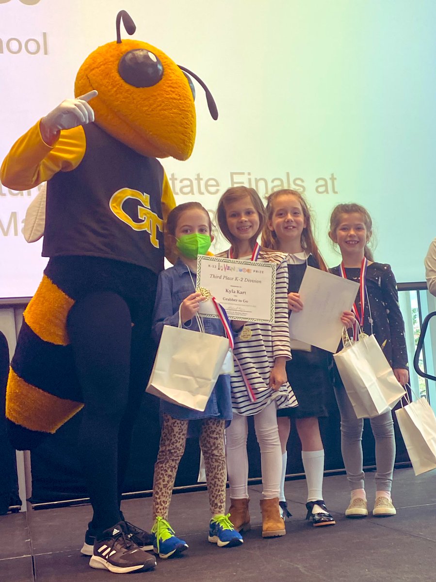 woolley_amber's tweet photo. 2nd ๐ฏ@TrittSTEAM ๐
s tie for & take๐ฅ&๐ฅplace in @K12InVenture for K-2 Division. The skills learned and confidence built will last a lifetime! Thank you Georgia Tech, and @CobbAlp for this opportunity! #lovetothinkhere #soarkinnovation #sparksolutions #sparkgenius @TraciLavelle2 https://t.co/KIeiDVIctP