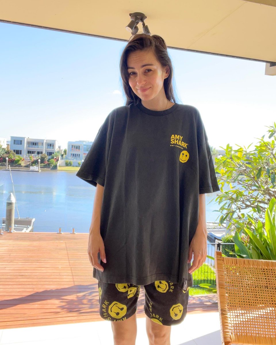amyshark's tweet photo. GOOD MORNING ☀️ You can now go buy these pajamas from any cotton on store and online! 100% of the proceeds go to the ‘You Can Stay’ program which funds nights of accommodation for regional youth cancer patients. GO BUY THEM NOW!🦈 😴 x https://t.co/15e2xI3FNA https://t.co/iP80Em7NYy