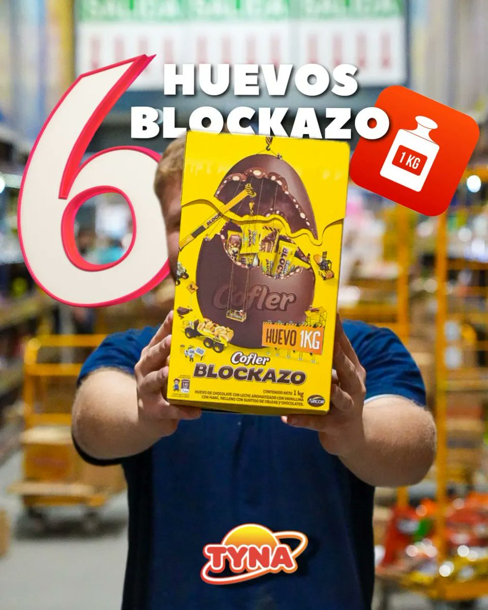 Rosariociudadok's tweet photo. Regalamos 6 Huevos GIGANTES BLOCKAZO de 1kg

Para participar dar RT e i gresar acá 👇

https://t.co/mLZqmvwH9Z https://t.co/7GCfxF3Ngm