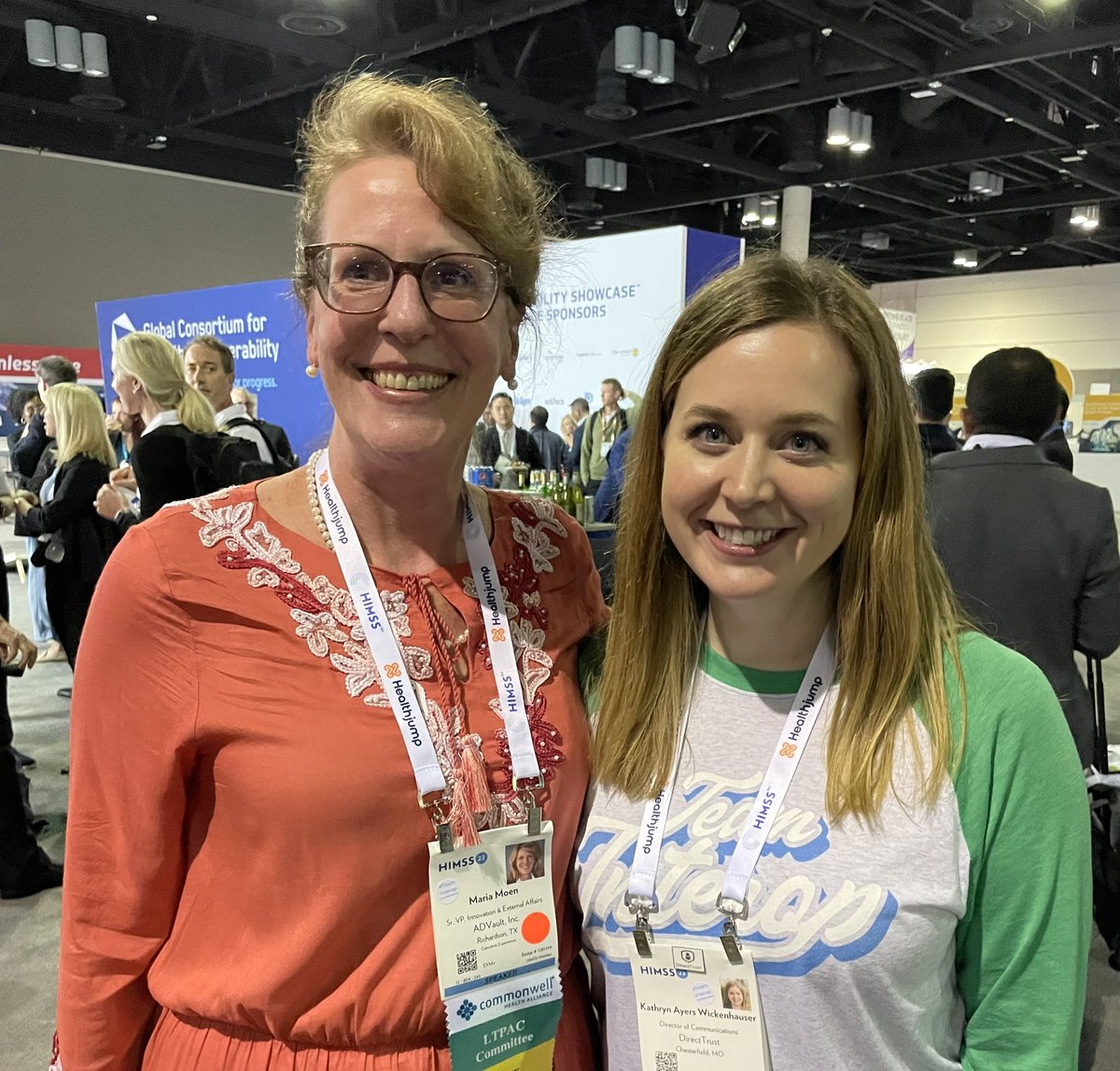 KAWickenhauser's tweet photo. Want to find an #InteropHero? You’ll find them in the #InteropShowcase at #HIMSS22. So happy to see @jenbosshardt, @andreizudin, and Maria Moen! #InteroperabilityHero #TeamInterop https://t.co/faKCR5Zn83